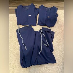 Figs Navy Blue Scrub Sets